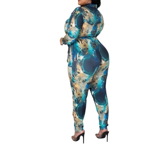 𝅺plus size 2 piece multi color set - Picture 4 of 4